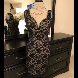 Windsor Women's Mini Dress In Black Lace Size L